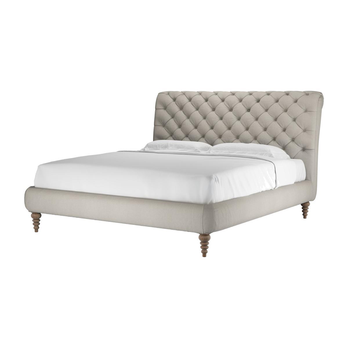 Knightsbridge without Footboard Super King Bed in Stoneware Easy Cotton - sofa.com – image 1