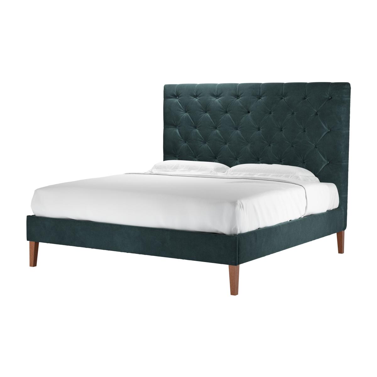 Rosalie 150cm Super King Bed in Deep Forest Aquaclean Clever Velvet – image 1