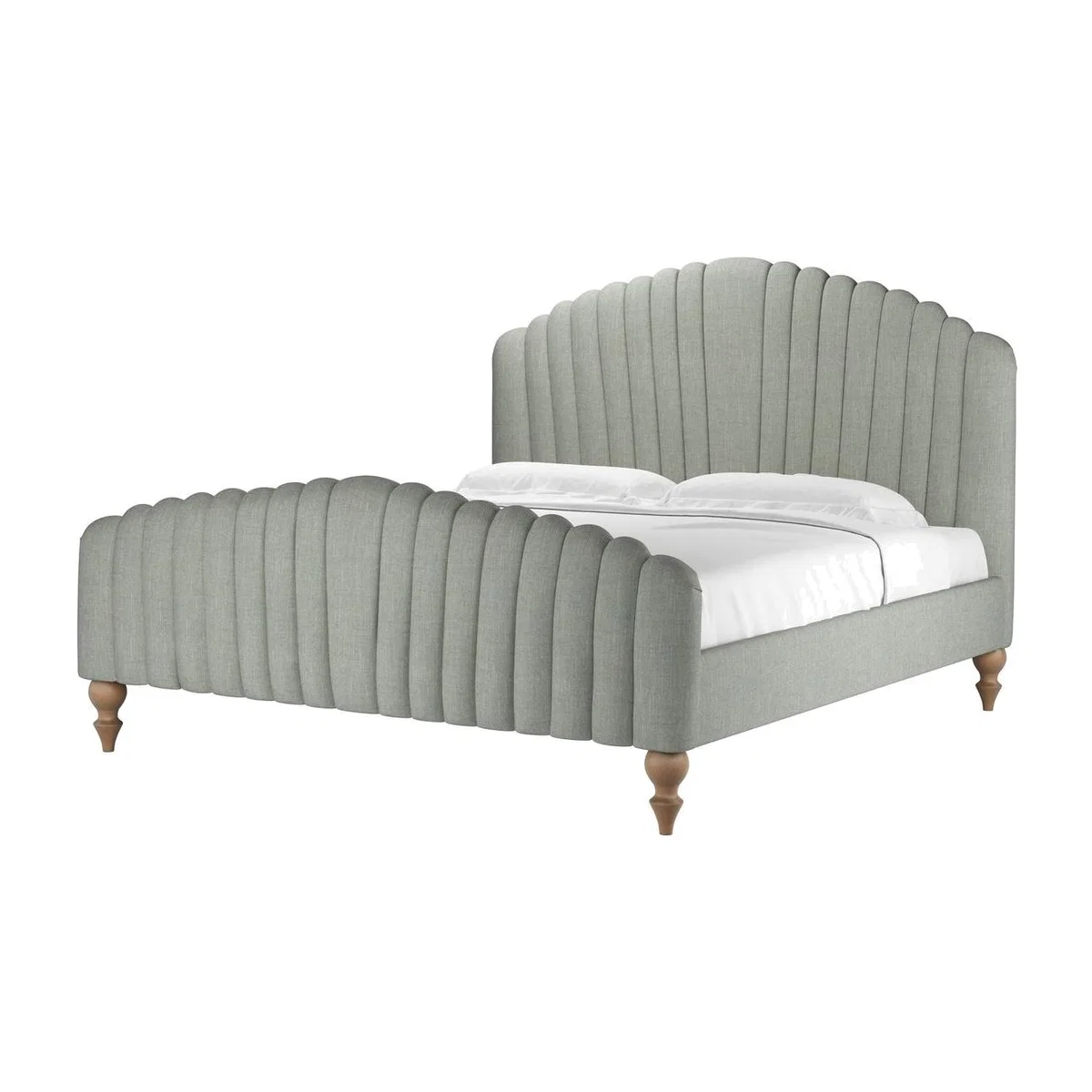 Bella Super King Bed in Sea Glass Baylee Viscose Linen - sofa.com – image 1