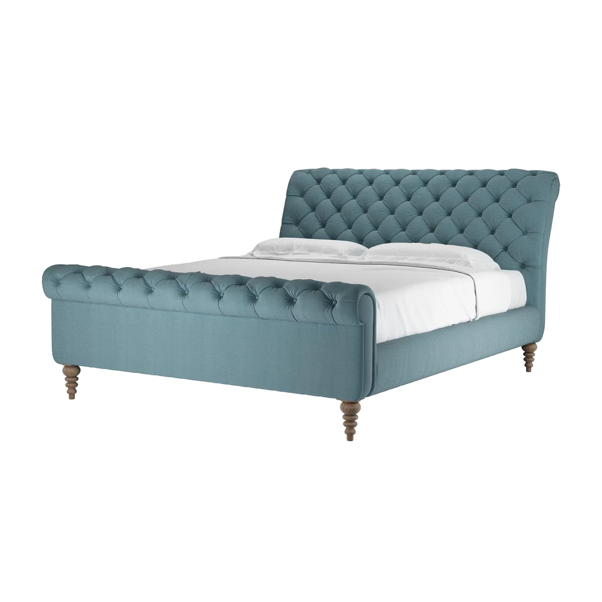 Knightsbridge Super King Bed in Tide Organic Smart Cotton – image 1