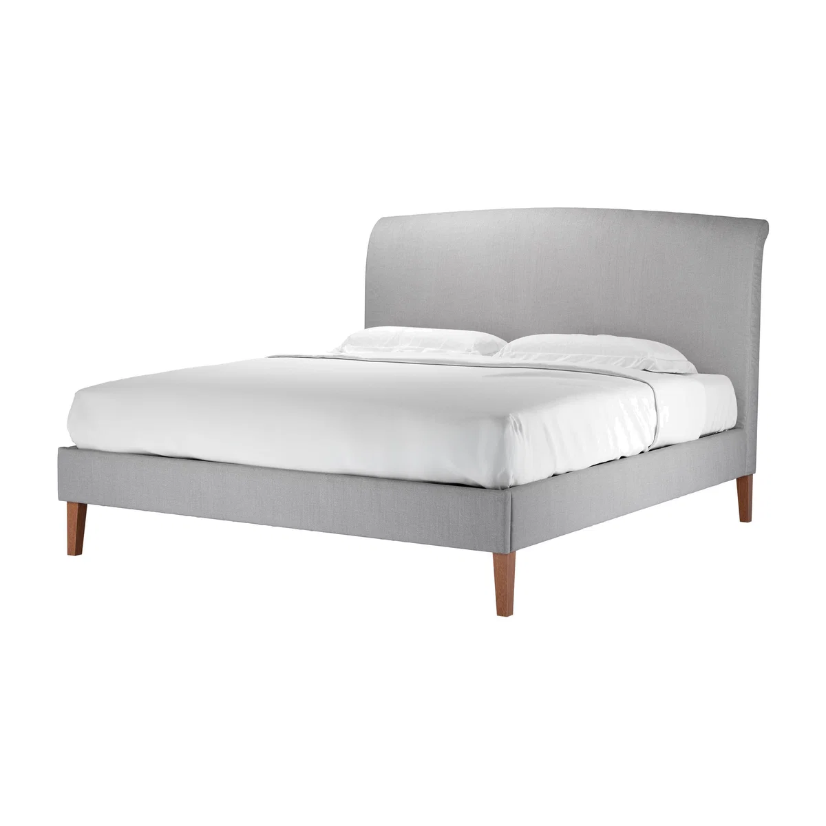 Thea Super King Bed in Cobble Brushed Linen Cotton - sofa.com – image 1