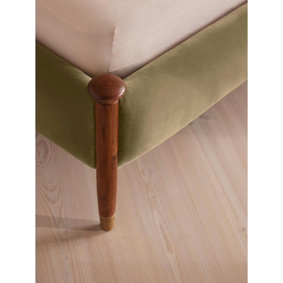 Paolo Bed, Superking, Velvet, Lichen – image 4