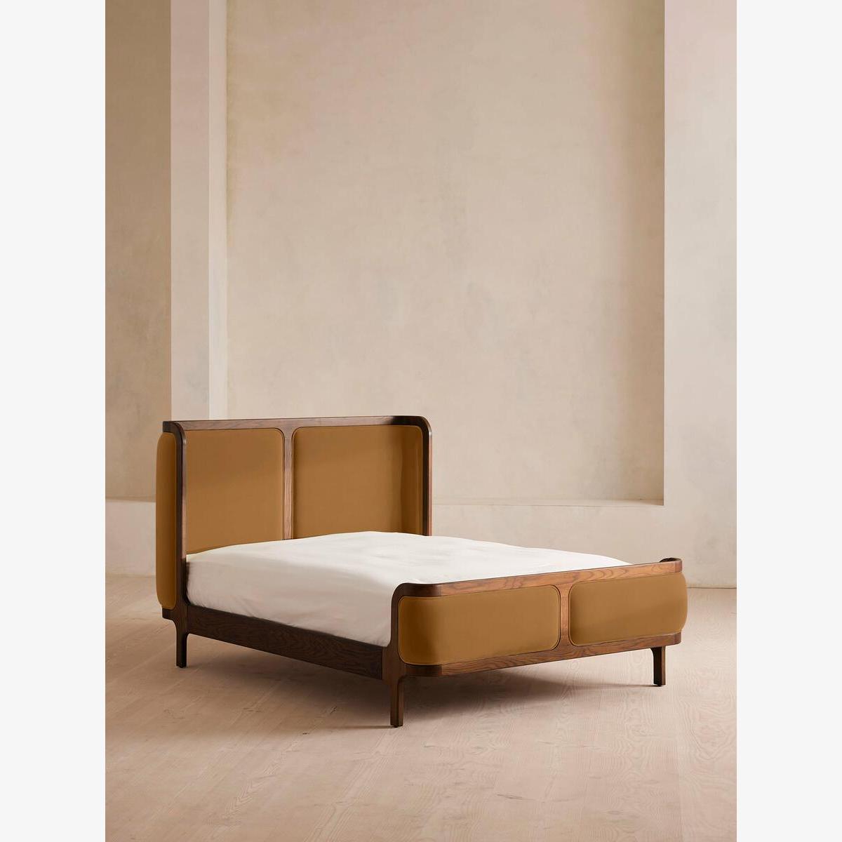 Belsa Bed, Super king, Velvet, Mustard – image 1