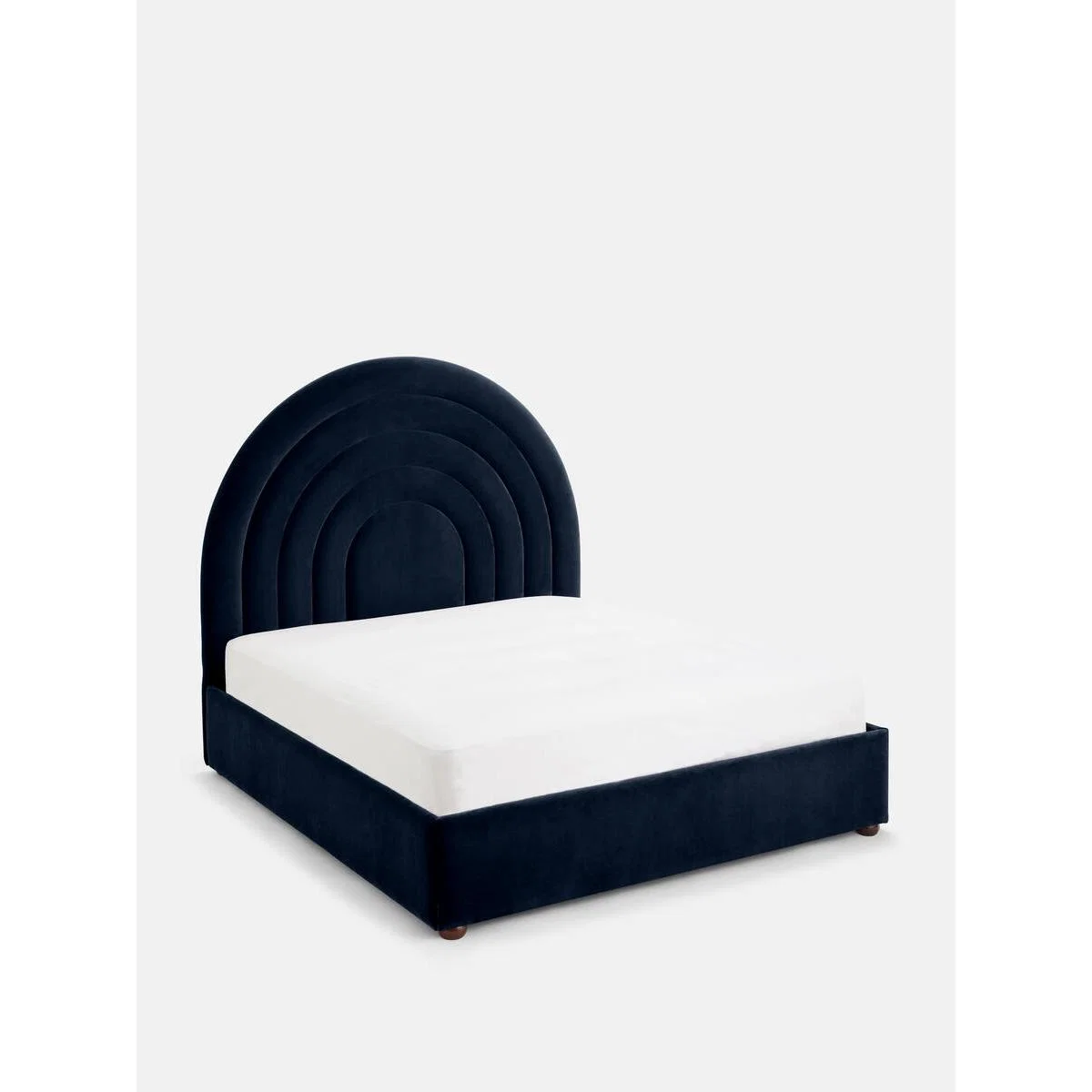 Archway Bed, Super King, Velvet Navy, UK – image 3