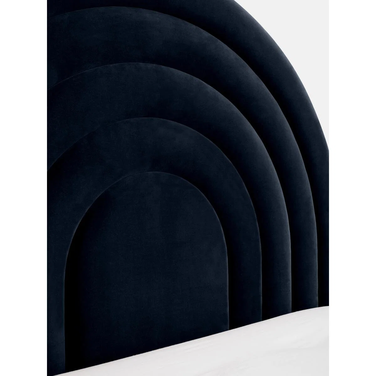 Archway Bed, Super King, Velvet Navy, UK – image 4