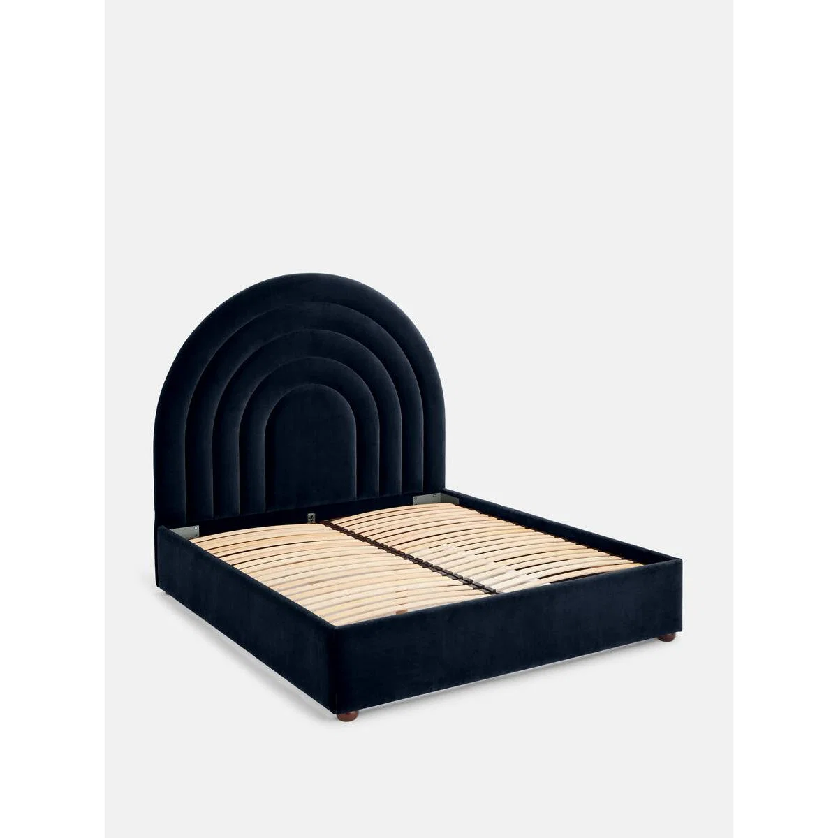 Archway Bed, Super King, Velvet Navy, UK – image 7