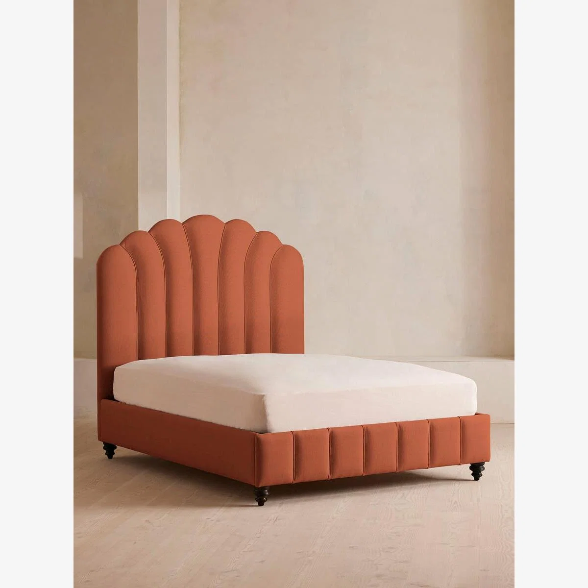 Manette Bed, Super King, Linen, Antique Rose – image 1