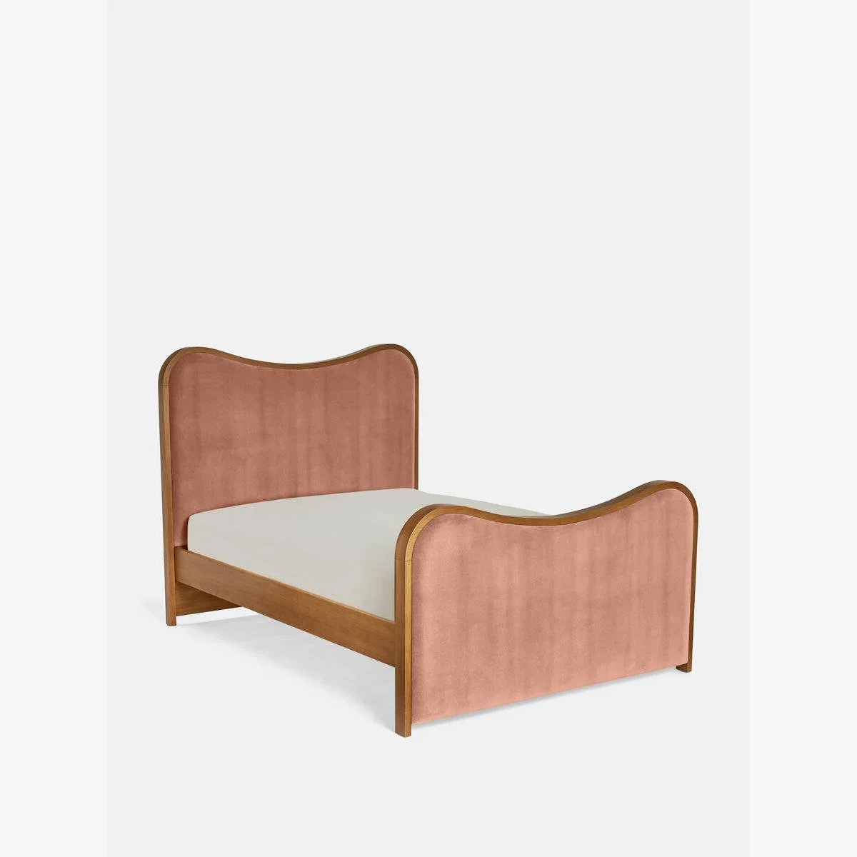 Lawrence Bed, Super King, Velvet, Antique Rose – image 1