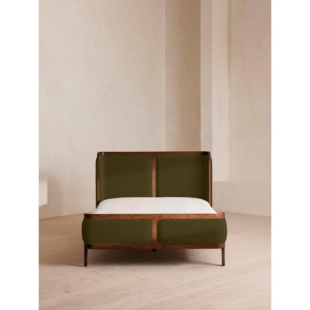 Belsa Bed, Super king, Velvet, Olive – image 2