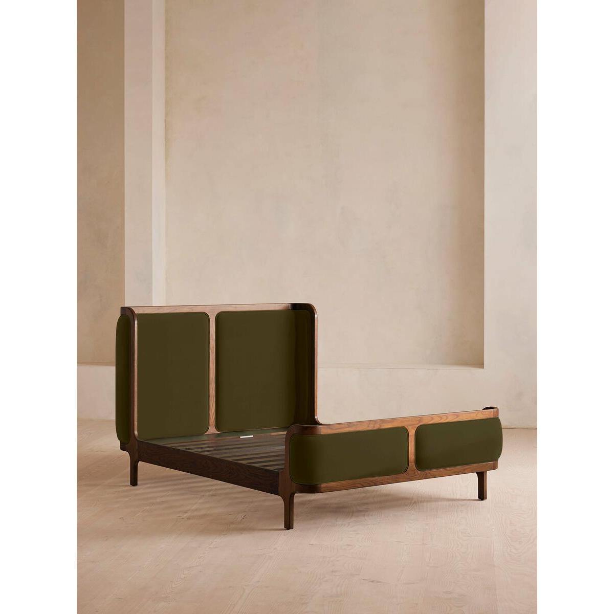 Belsa Bed, Super king, Velvet, Olive – image 3