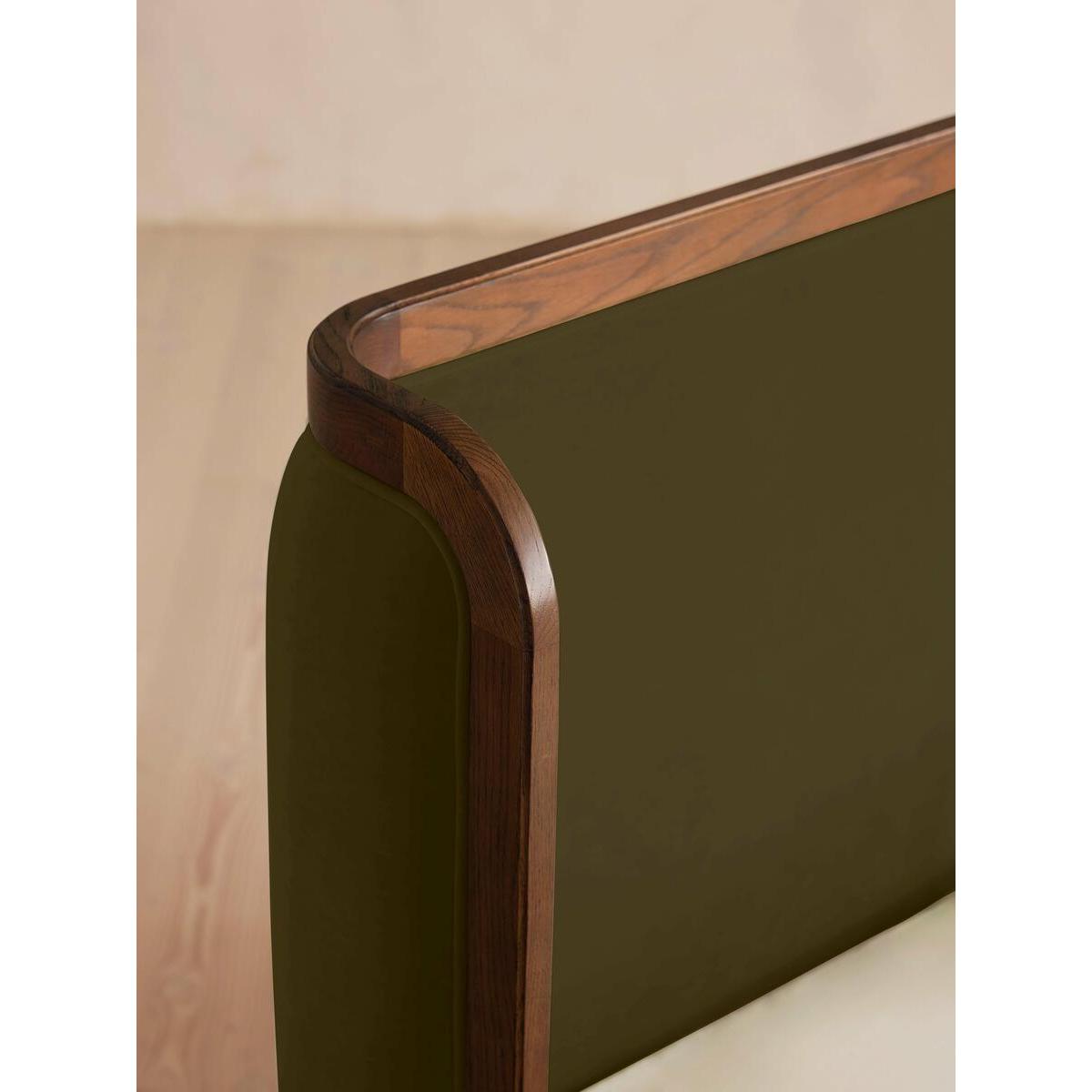 Belsa Bed, Super king, Velvet, Olive – image 4