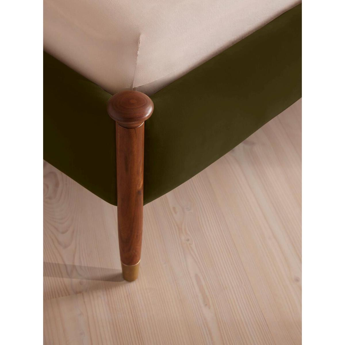 Paolo Bed, Super king, Velvet, Olive – image 6