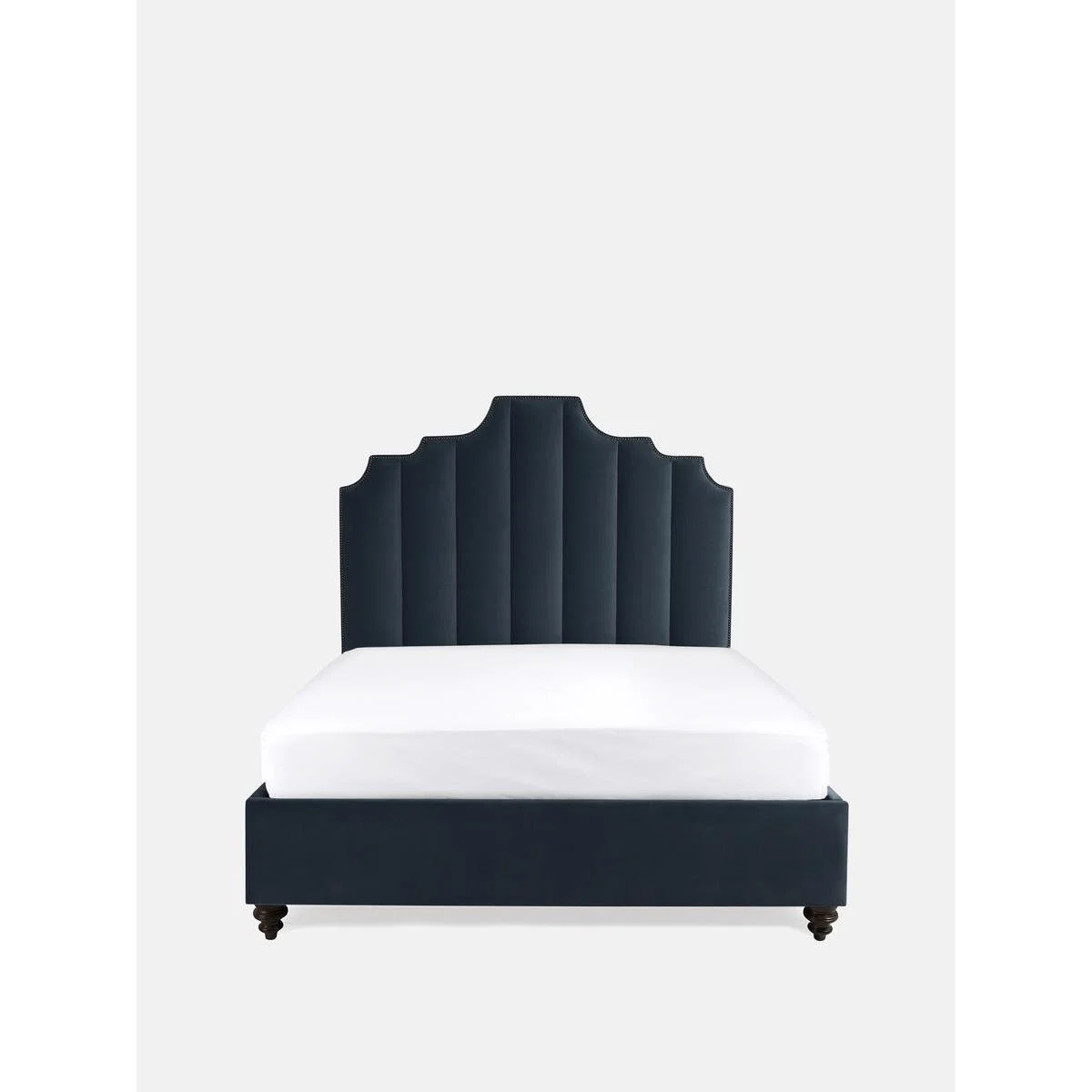 Gerrard Bed, Super King, Velvet Slate – image 1