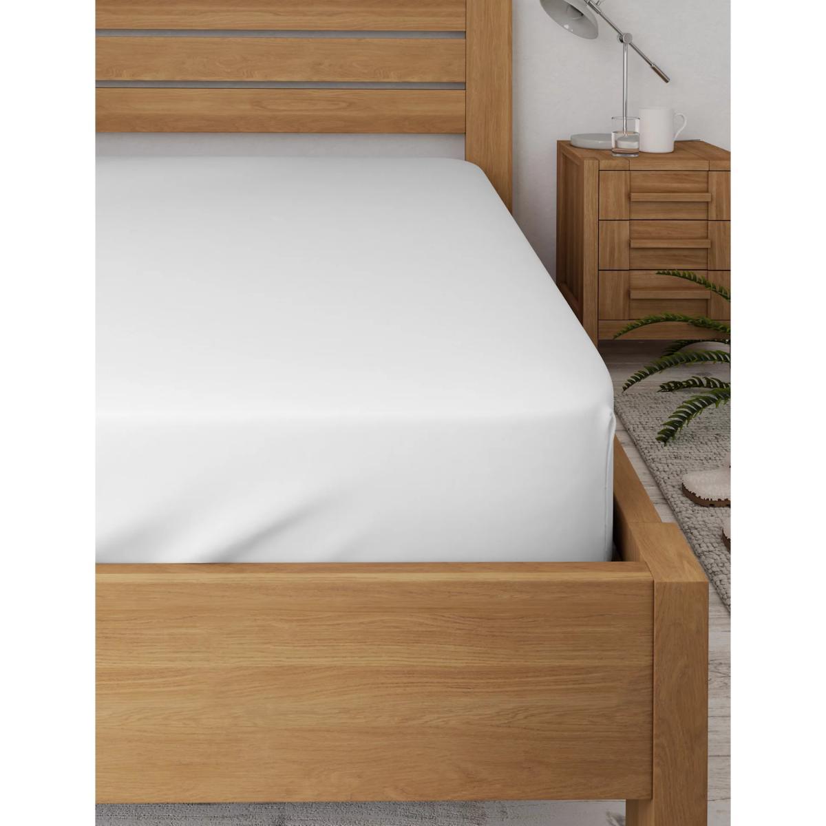 M&S Bamboo Deep Fitted Sheet - DBL - Pink, Pink,White,Grey,Mint,Cream,Mid Grey,Stone,Mid Blue – image 3