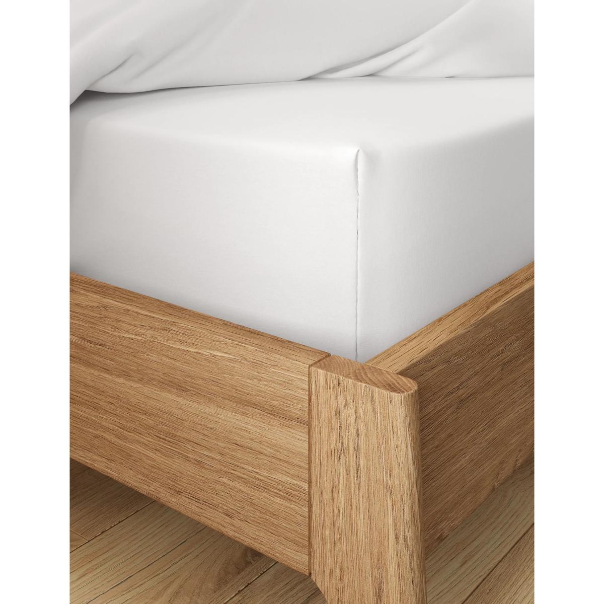 M&S Jersey Deep Fitted Sheet - DBL - White, White,Grey Marl,Pink,Natural,Mid Blue – image 2