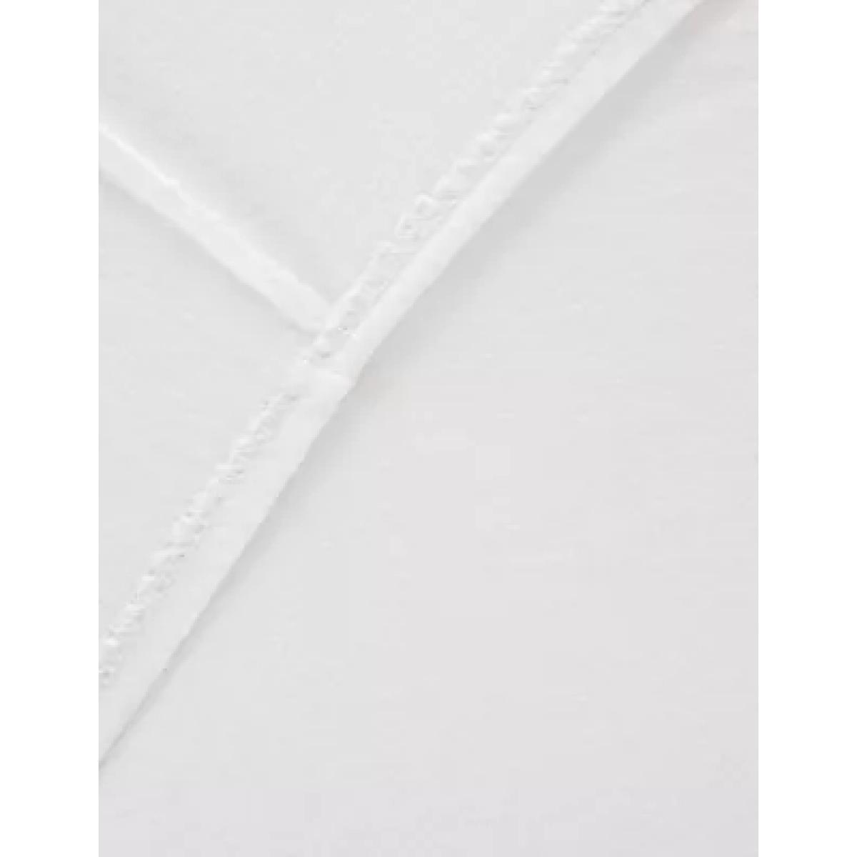 M&S Jersey Deep Fitted Sheet - DBL - White, White,Grey Marl,Pink,Natural,Mid Blue – image 1