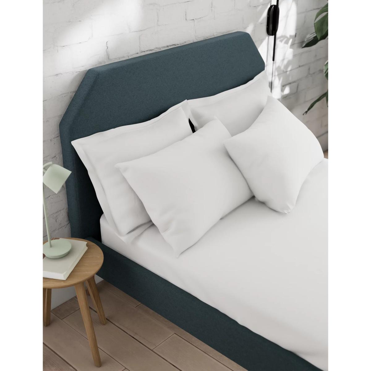 M&S Percale Extra Deep Fitted Sheet - SGL - Rich Amber, Rich Amber,Clay,Mink,Dove,Denim,Duck Egg,Light Cream,Chambray,Neutral,Silver Grey,White,Ochre,Soft Green,Khaki,Soft Pink – image 4