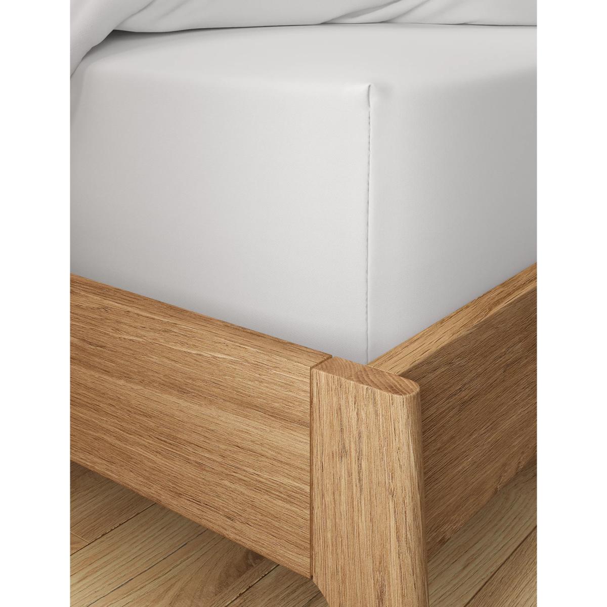 M&S Easycare Percale Extra Deep Fitted Sheet - DBL - White, Light Cream,White,Aqua,Silver Grey,Light Putty,Denim,Oyster – image 2