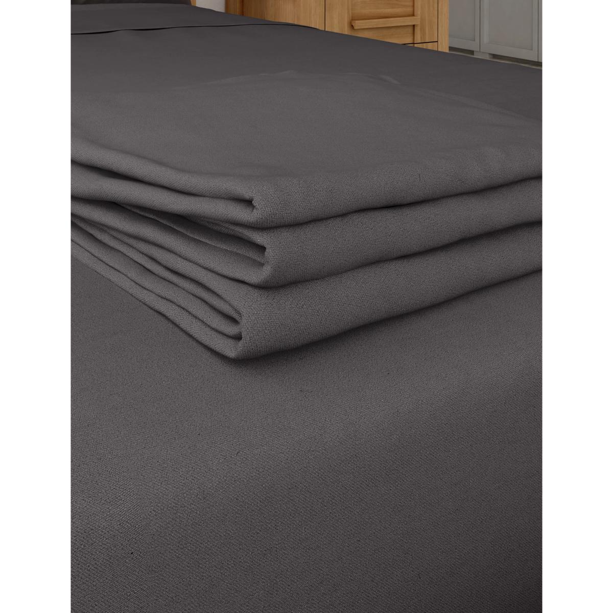 M&S Bamboo Cotton Blend Sateen Flat Sheet - DBL - Mint, Mint,Grey,White,Mid Grey,Mid Blue,Stone,Cream – image 2