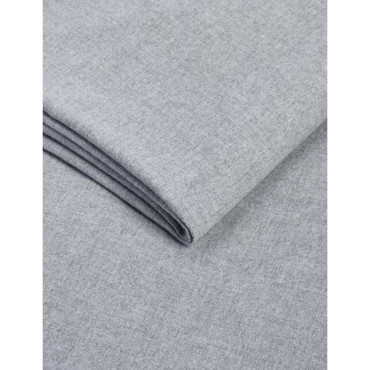 M&S Pure Cotton Brushed Deep Fitted Sheet - DBL - White, White,Charcoal – image 3