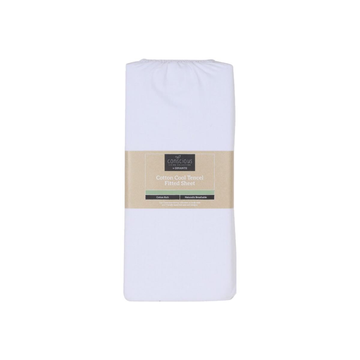 Cotton Cool Tencel Fitted Sheet - Double – image 1