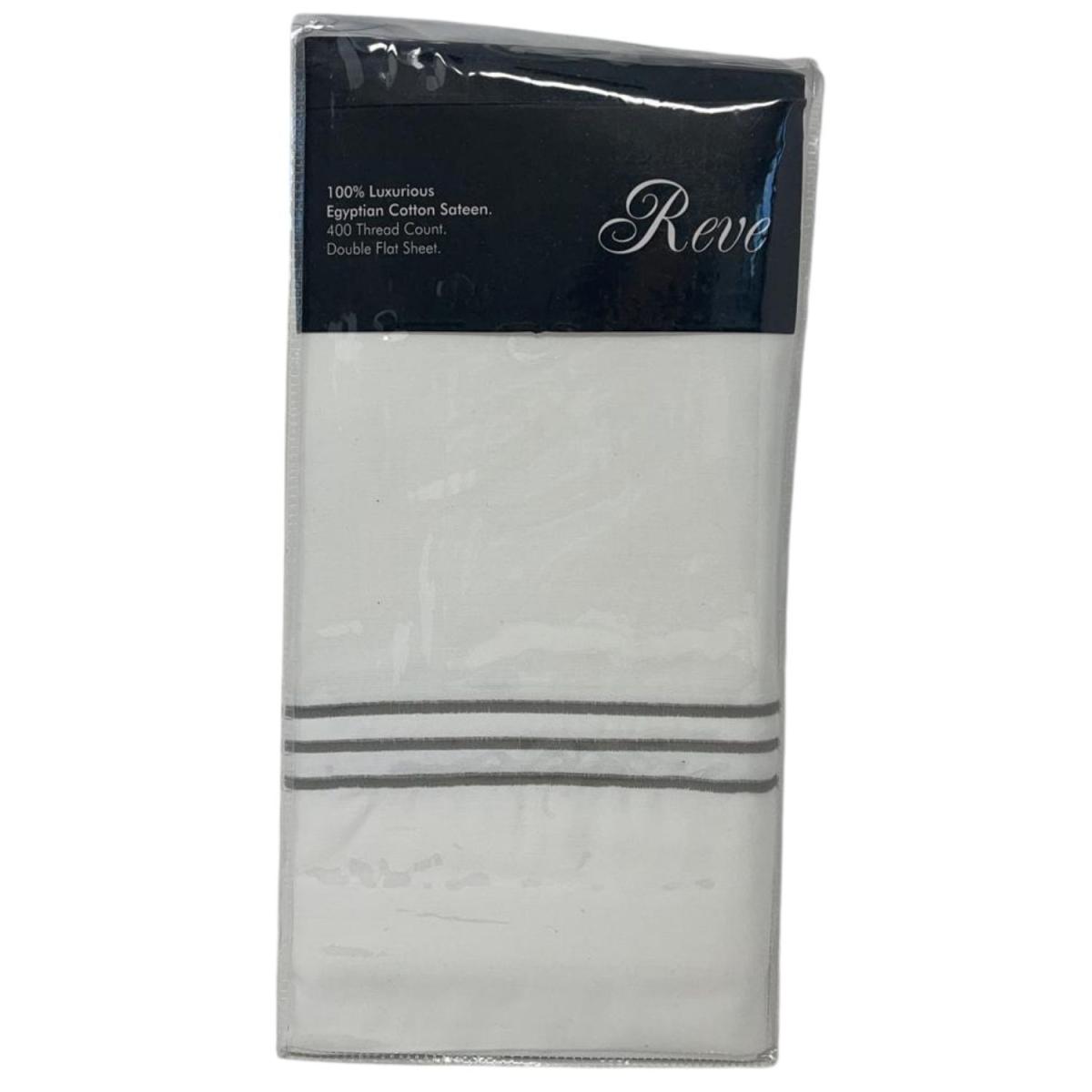 400 Thread Count Double Flat Sheet - White – image 2
