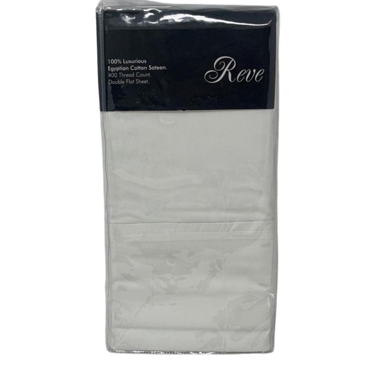 400 Thread Count Double Flat Sheet - White – image 3