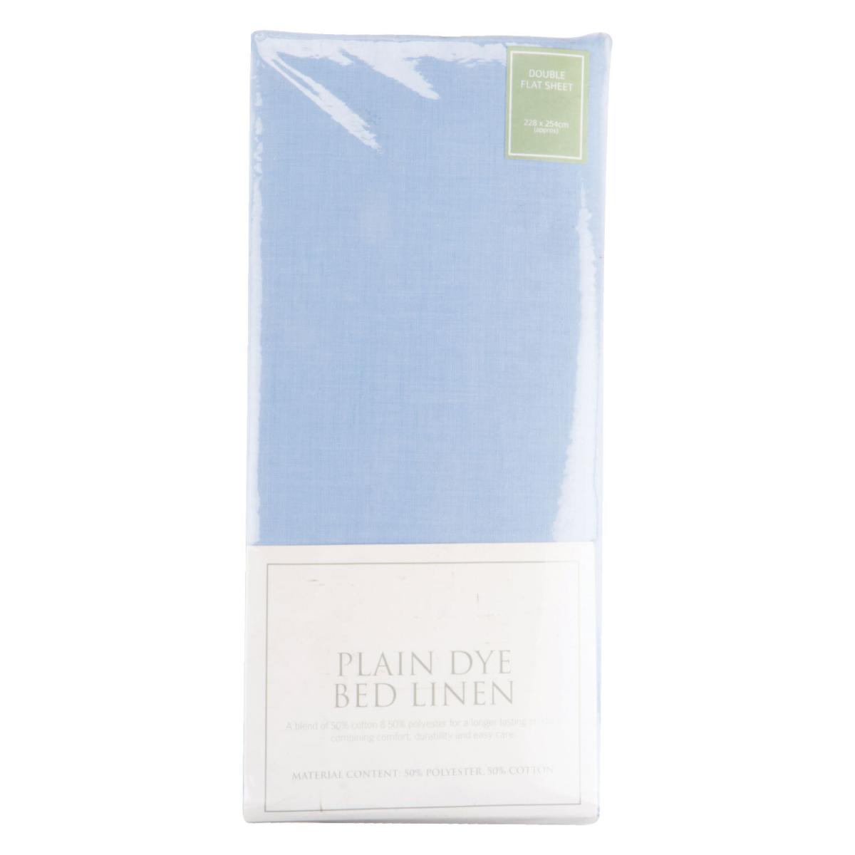 Flat Sheet Plain Dye Bed Linen - Double – image 2