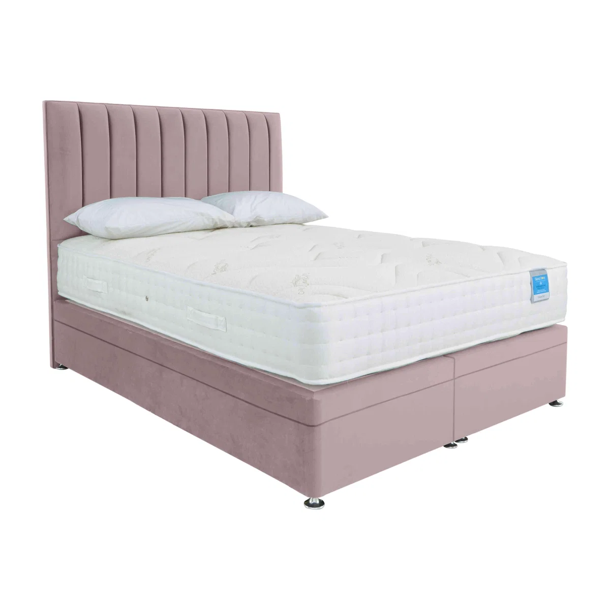 Sleep Story - Deluxe Firm Power Ottoman Divan Set - Small Double - Plush Lilac – image 1