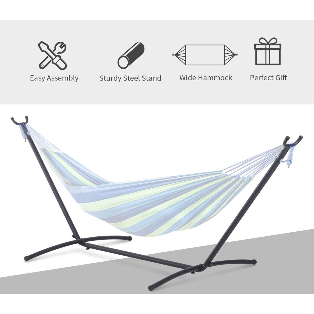 2.8m Adjustable Hammock Stand Universal Fit  - Black – image 2