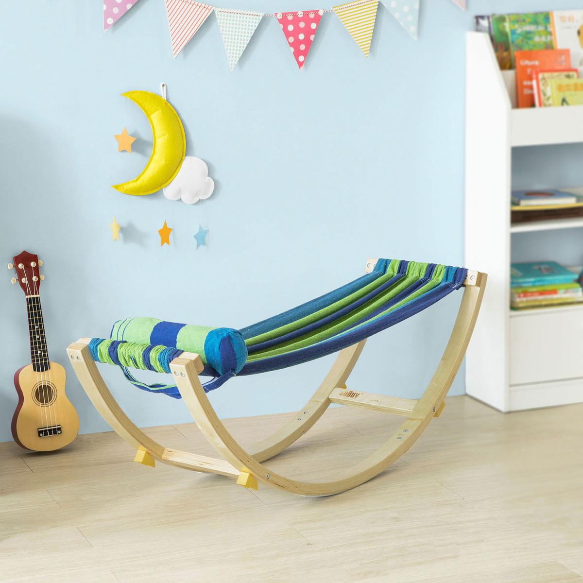 SoBuy Children Kids Rocking Hammock - Green – image 2