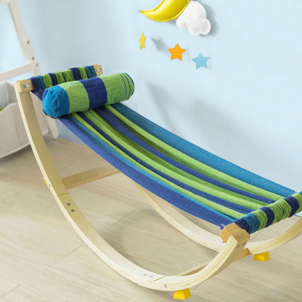 SoBuy Children Kids Rocking Hammock - Green – image 8