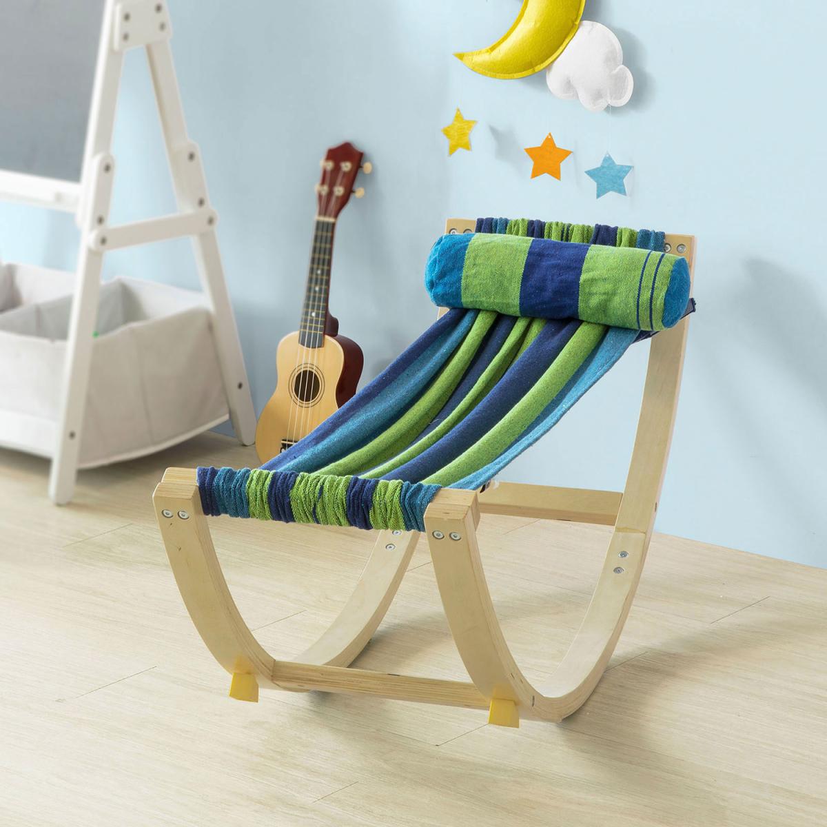 SoBuy Children Kids Rocking Hammock - Green – image 9