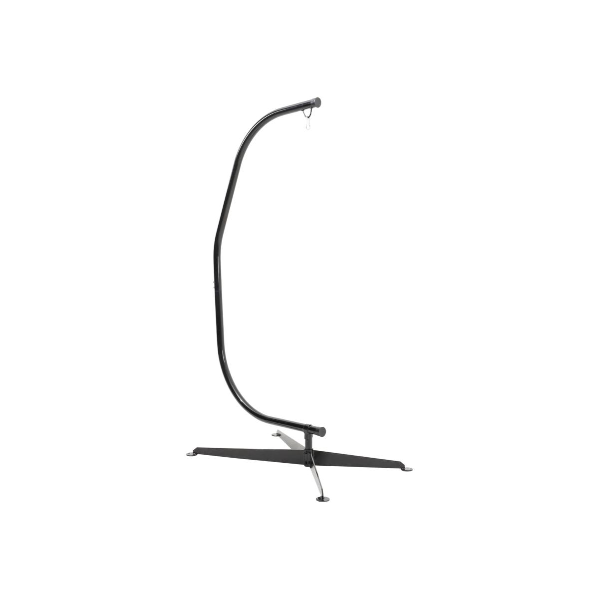 Heavy Duty C Shaped Egg Chair Stand Hanging Swing Hammock Frame Outdoor Indoor - Black – image 1