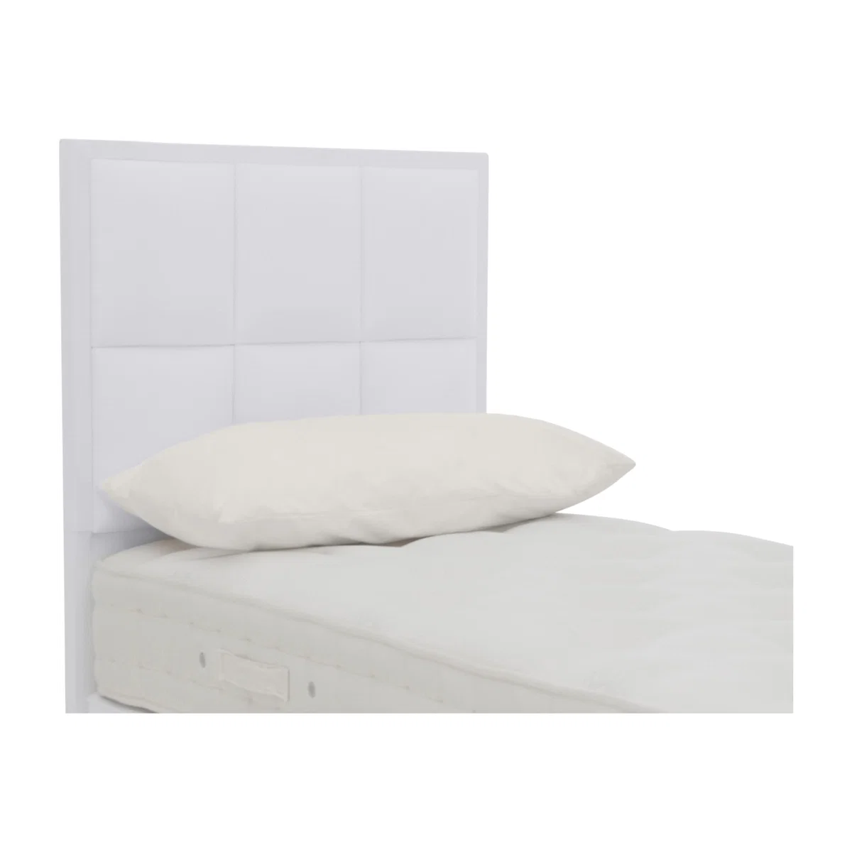 Hypnos - Riley Floor Standing Headboard - Single - Zenith Snow – image 1