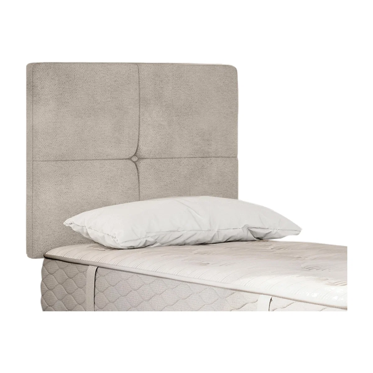 Sealy - Savoy Strutted Headboard - Single - Velvet Dove – image 1