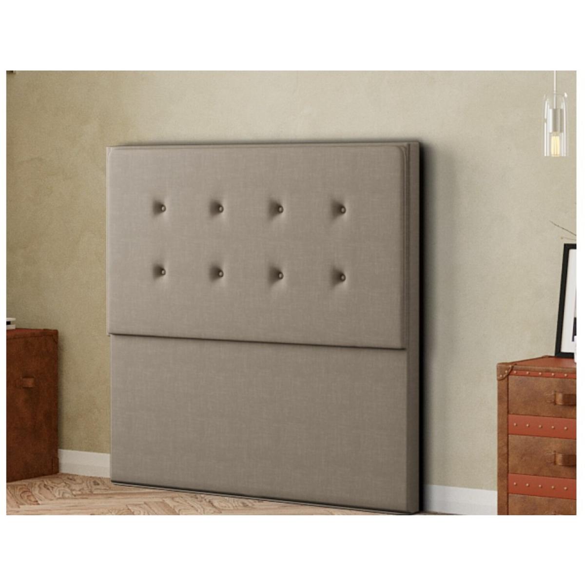 Darlington Headboard Floor Standing  Matching Buttons Malham Weave - Mink / Single – image 2