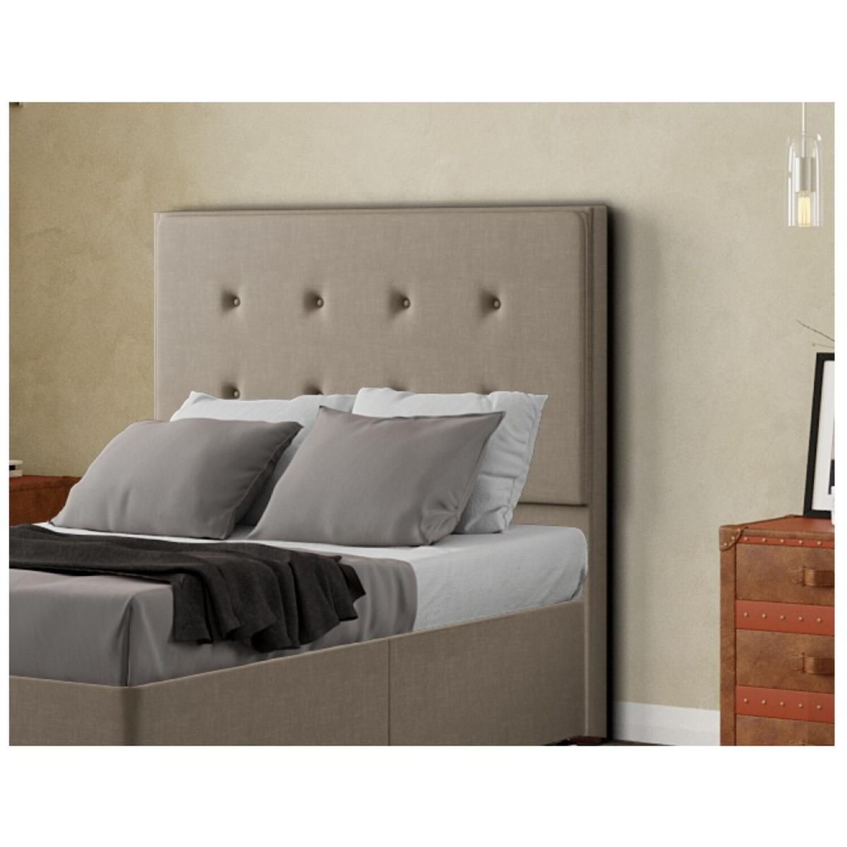 Darlington Headboard Floor Standing  Matching Buttons Malham Weave - Mink / Single – image 4