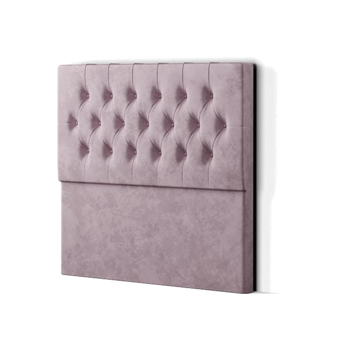 Belgrave Headboard Floor Standing Matching Buttons Plush - Blush / Single – image 1
