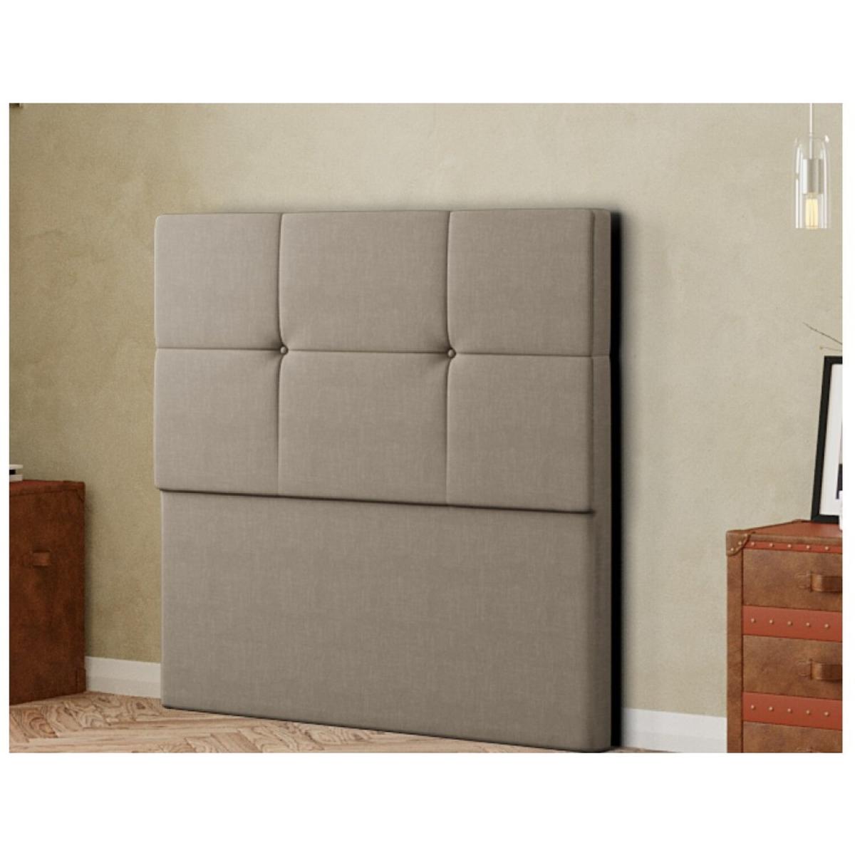 Jacob Headboard Floor Standing  Matching Buttons Malham Weave - Mink / Single – image 2