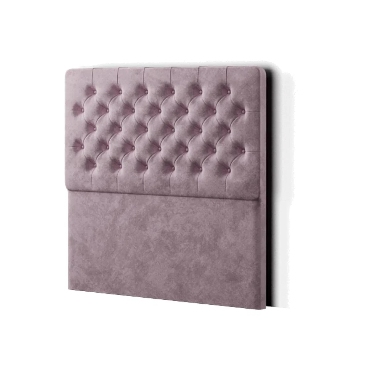 Winchester Headboard Floor Standing Matching Buttons Plush - Blush / Single – image 1