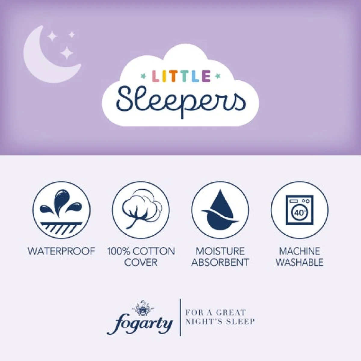 Fogarty Little Sleepers Waterproof Cotton Mattress Protector – image 5