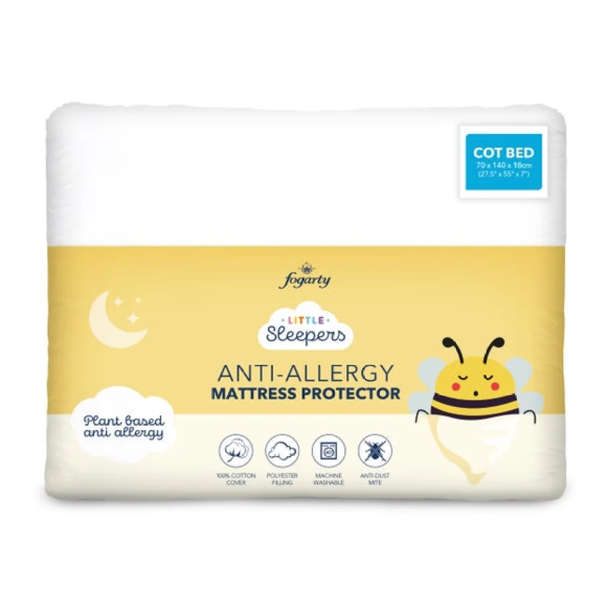 Fogarty Little Sleepers Anti-Allergy Mattress Protector – image 4