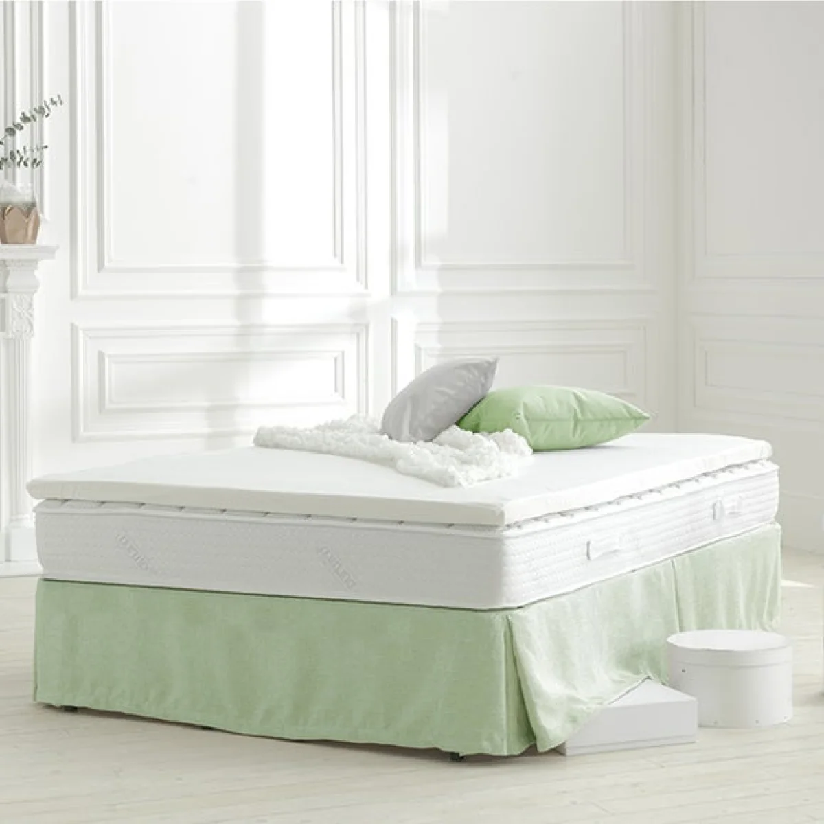 Dormeo Aloe Vera Zoned Mattress Topper White – image 3