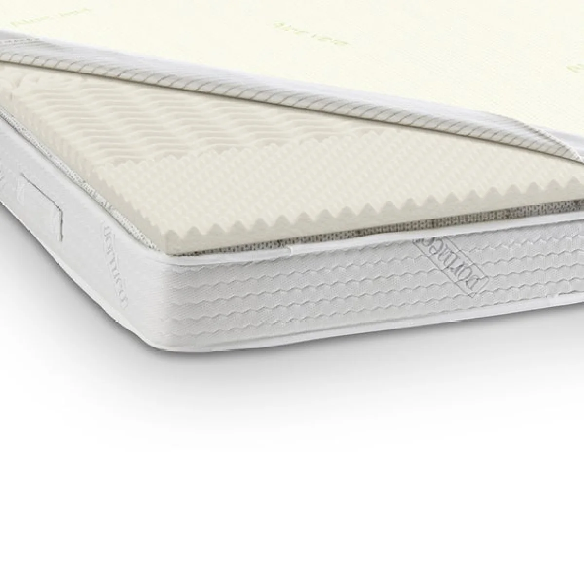 Dormeo Aloe Vera Zoned Mattress Topper White – image 1