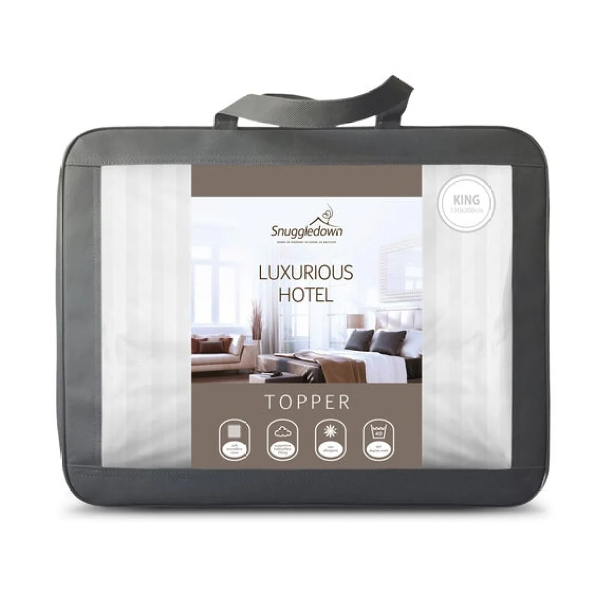 Snuggledown Luxurious Hotel Mattress Topper White – image 2