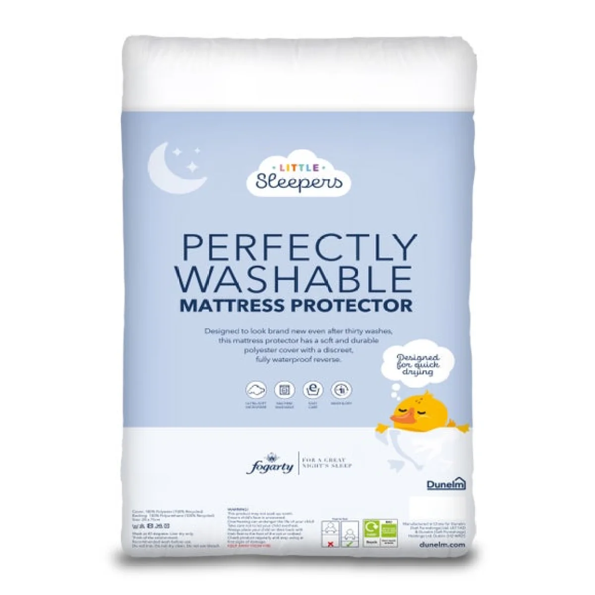 Fogarty Little Sleepers Perfectly Washable Mattress Protector – image 4