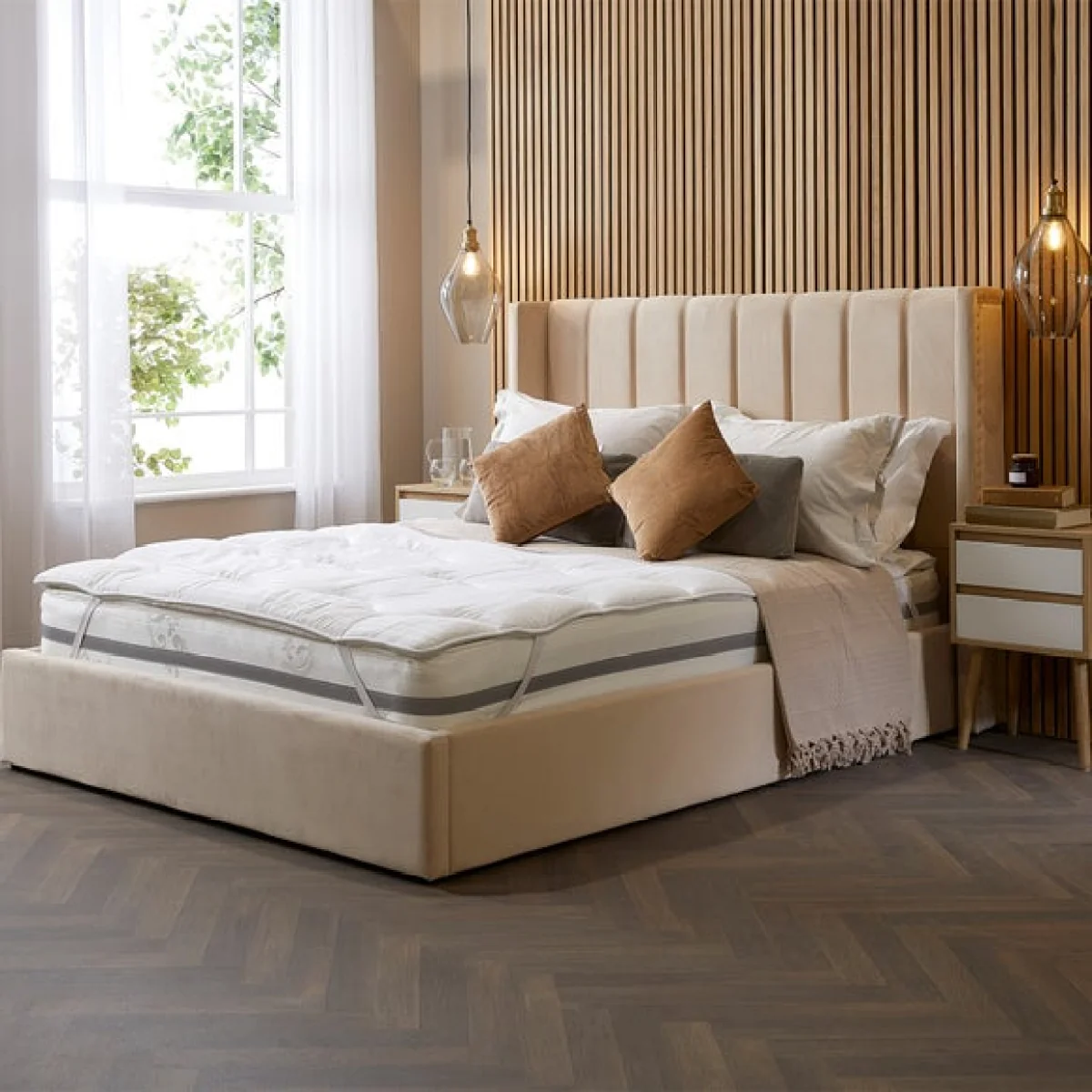 Snuggledown Luxurious Hotel Mattress Topper White – image 3
