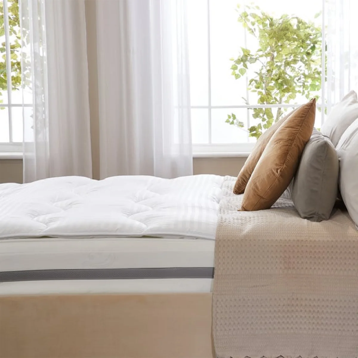 Snuggledown Luxurious Hotel Mattress Topper White – image 4