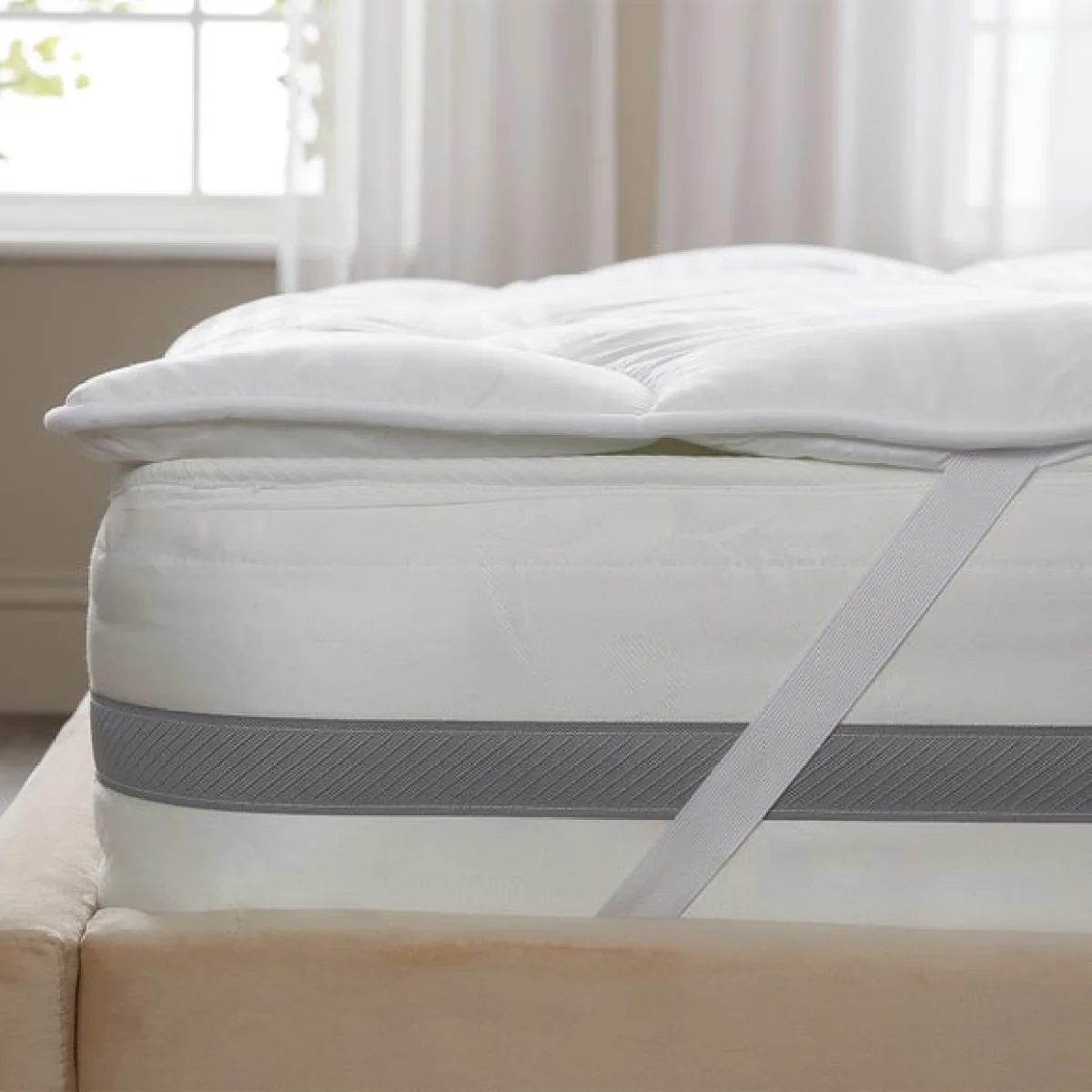 Snuggledown Luxurious Hotel Temperature Control Mattress Topper White – image 5